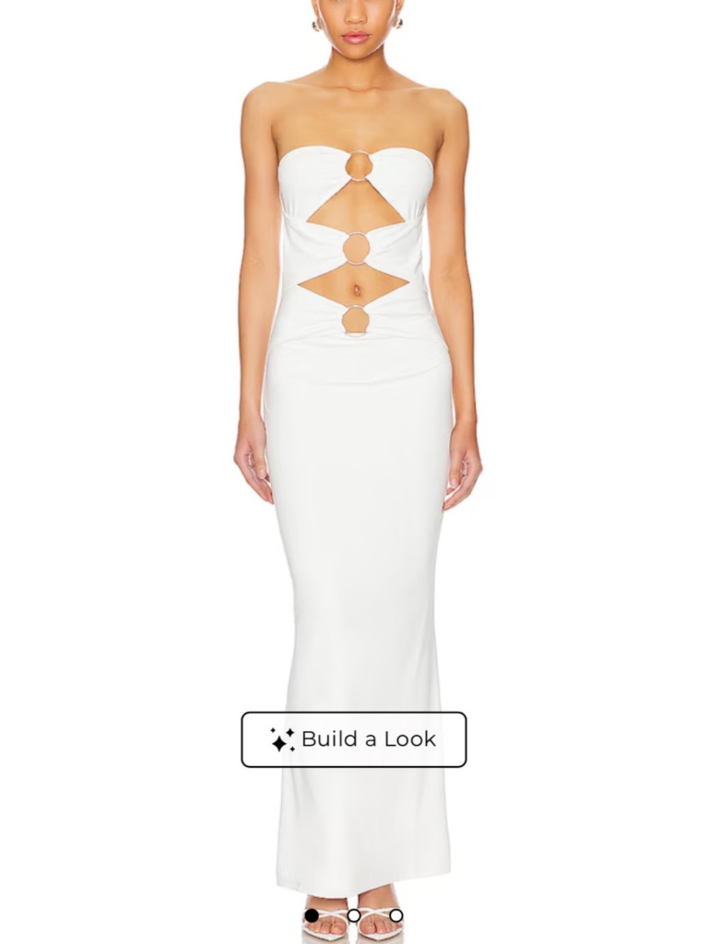 Superdown Luciana maxi dress in white